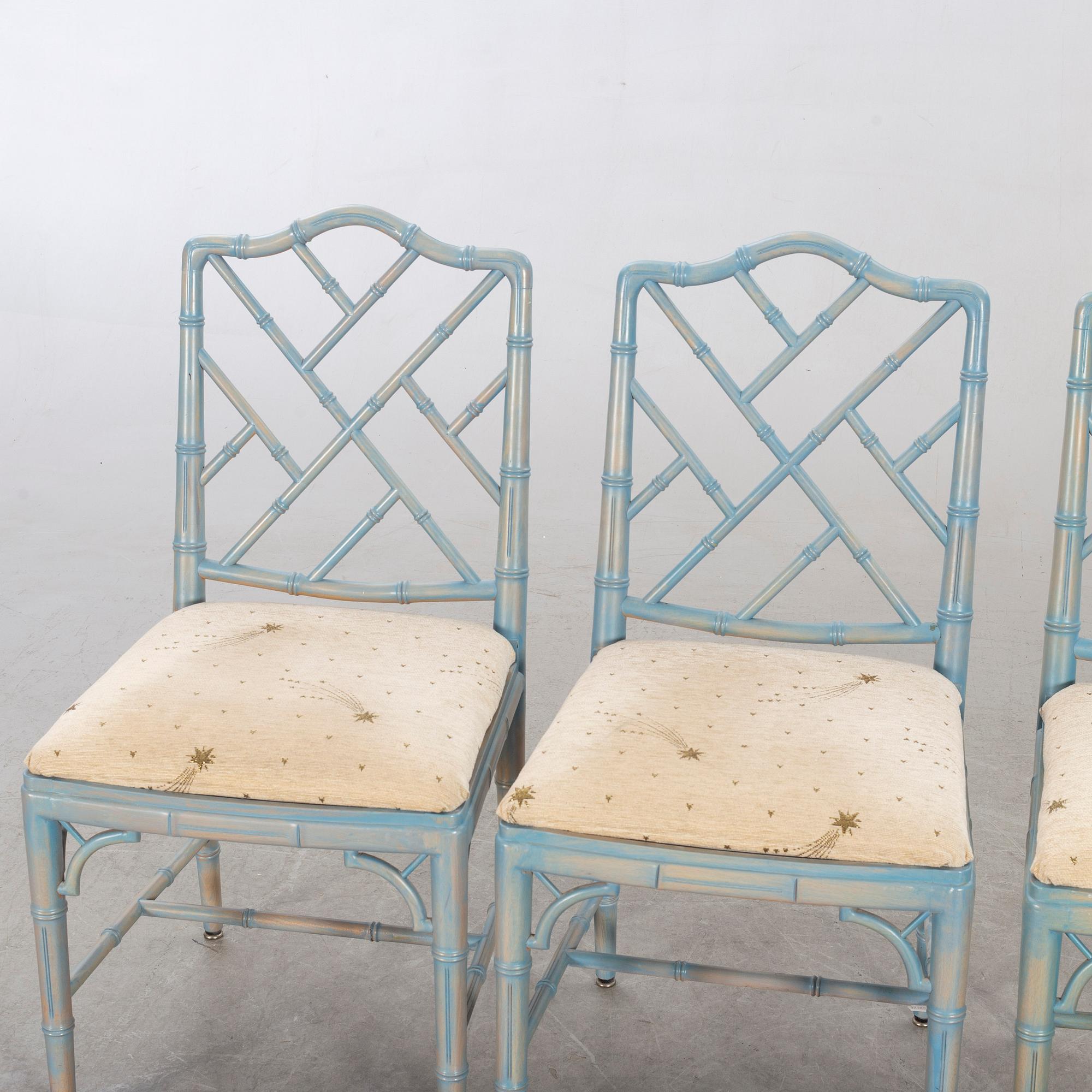 A SET OF FOUR MIRANDA OF SWEDEN CHAIRS.