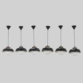 Paavo Tynell, a set of six 1930s ceiling lamps for Taito.