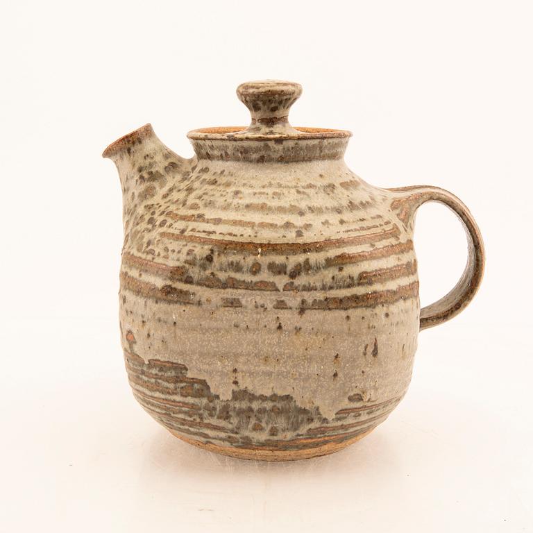 Gösta Grähs, a signed stoneware tea pot own workshop.