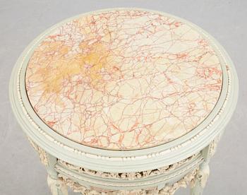 SALONGSGRUPP, 7 delar, Louis XVI-stil, 1900-tal.