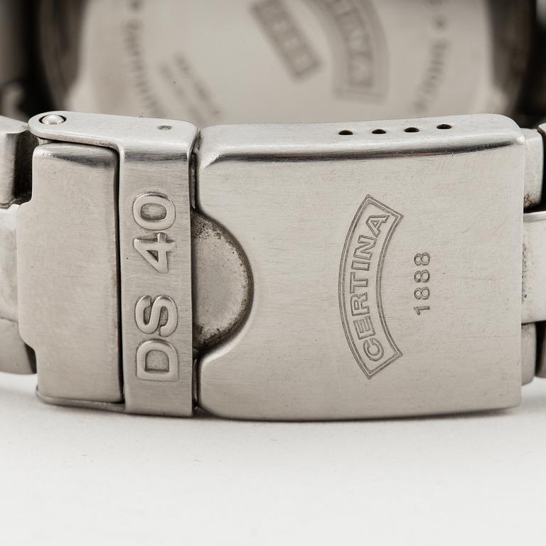 CERTINA, DS 40, wristwatch, chronograph, 38 mm.