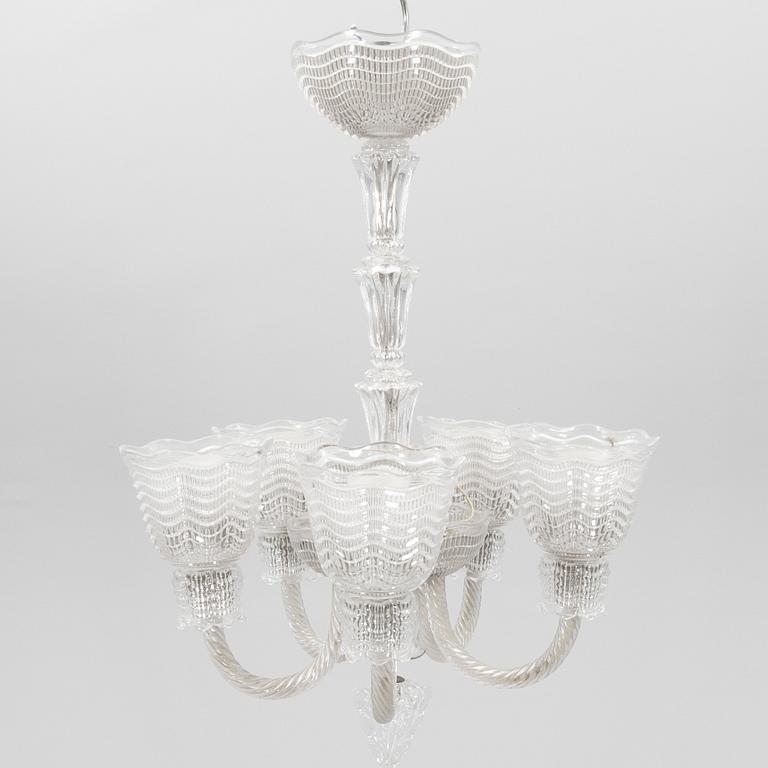 Fritz Kurz, ceiling lamp "KD 1000 1" by Orrefors, mid/second half of the 20th century.