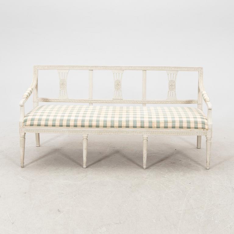 A late Gustavian sofa from Lindome first half of the 19th century.