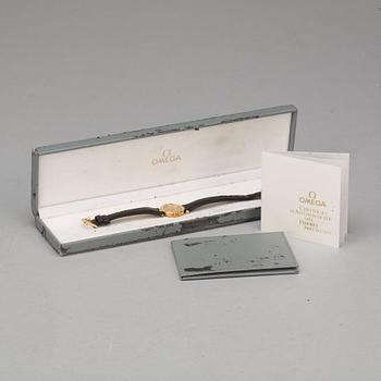 OMEGA, Constellation, quartz, guld/stål med åttkantslipade diamanter, ca 1990-tal.