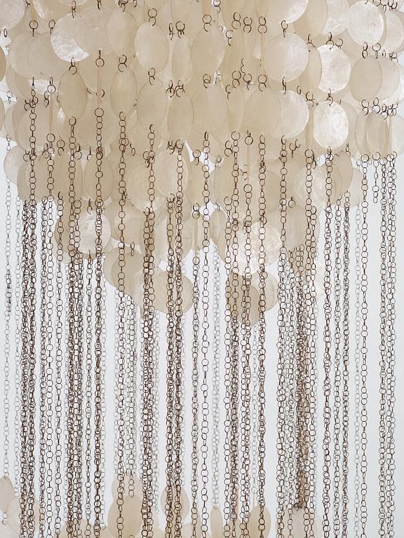 A Verner Panton shell chandelier 'Fun 3 DM', Denmark 1960's.