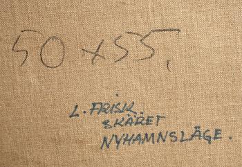 LENNART FRISK, olja på duk. Sign a tergo.