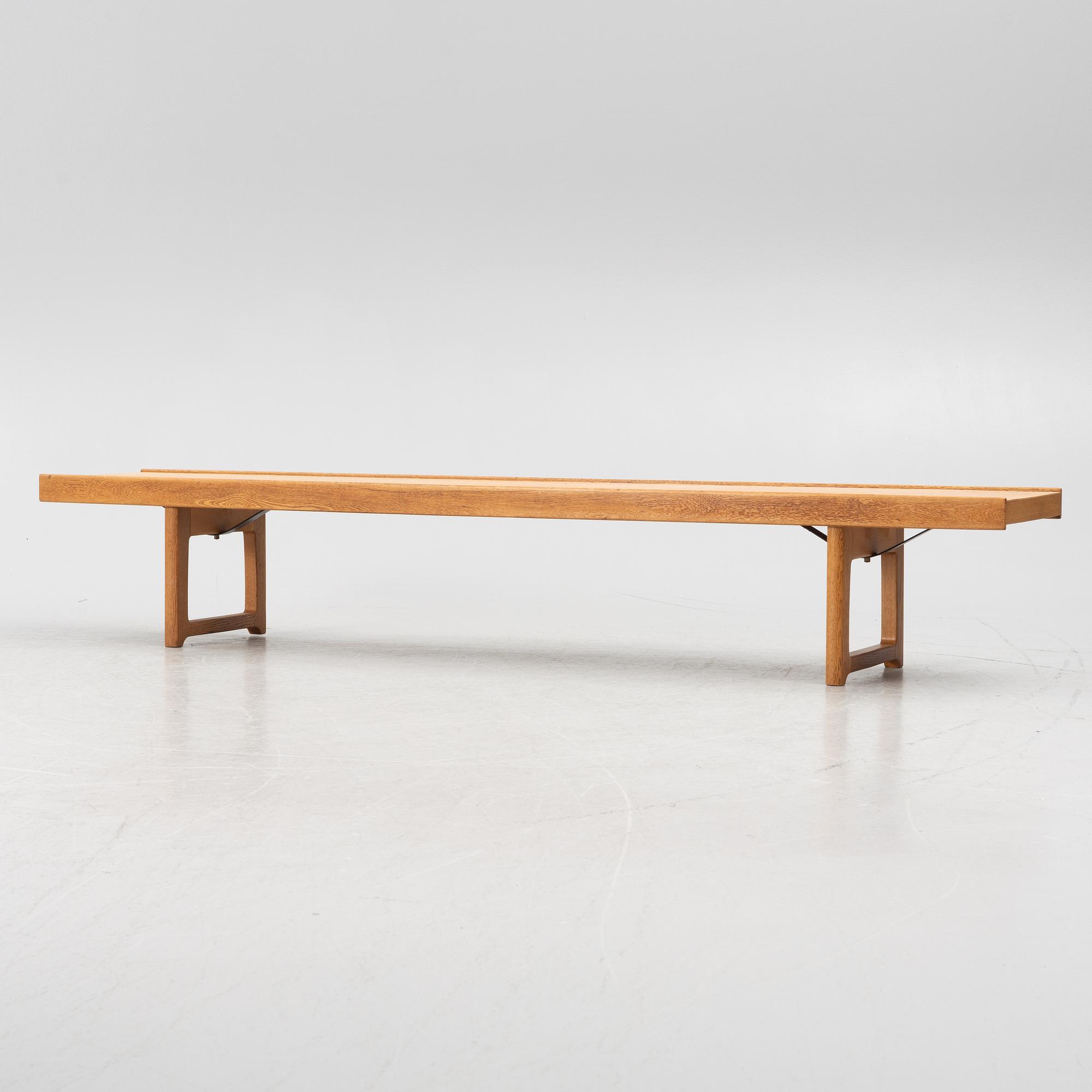 Torbjørn Afdal, bench, "Krobo", Mellemstrands Trevareindustri, Bruksbo, Norway, second half of the 20th Century.