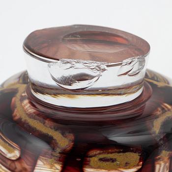 Vicke Lindstrand, a unique glass bowl, Kosta.