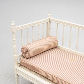 A Gustavian sofa, 18th century.