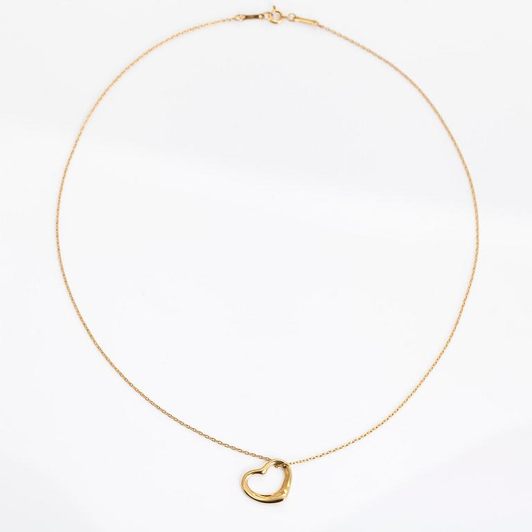 Tiffany & Co, Elsa Peretti, halsband, "Open Heart", 18K guld.