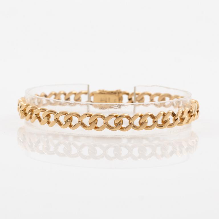 Armband 18K guld, pansarlänk.