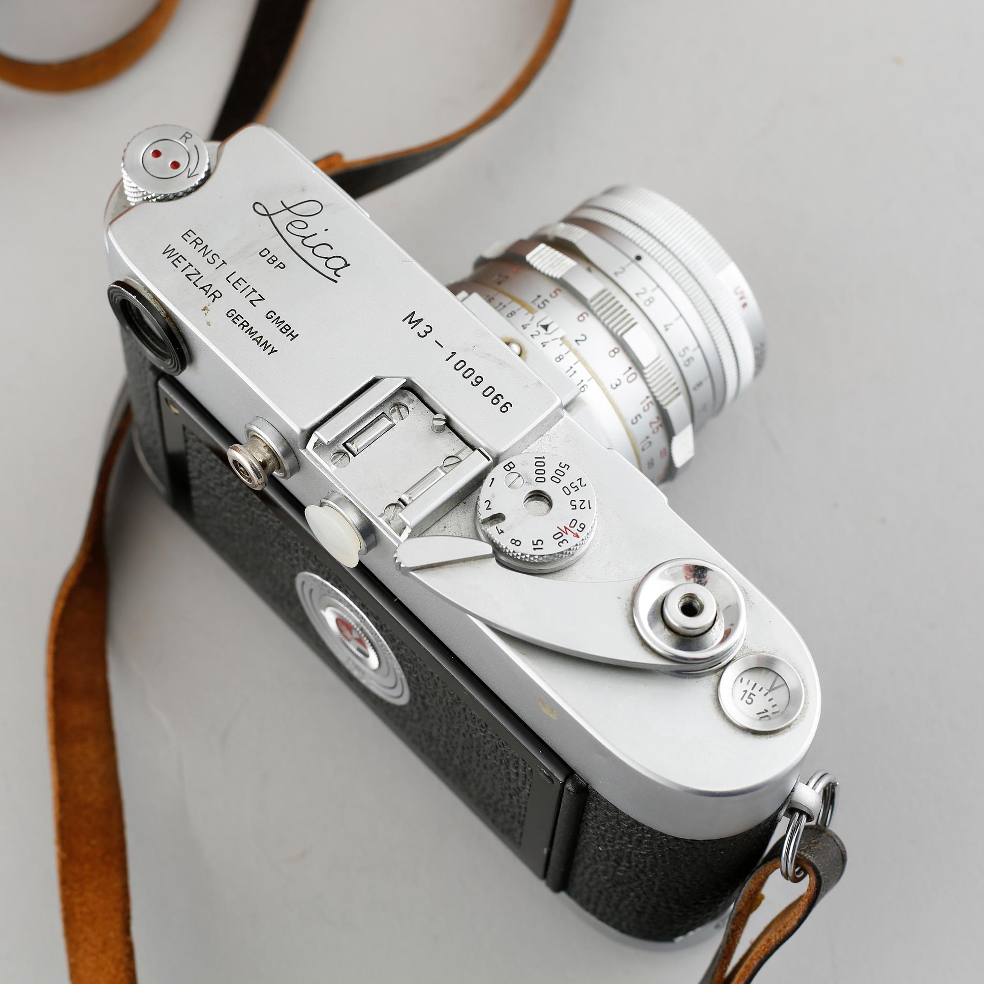 A camera, Leica M3-1009066, by Ernst Leitz, Wetzlar, Germany, 1950