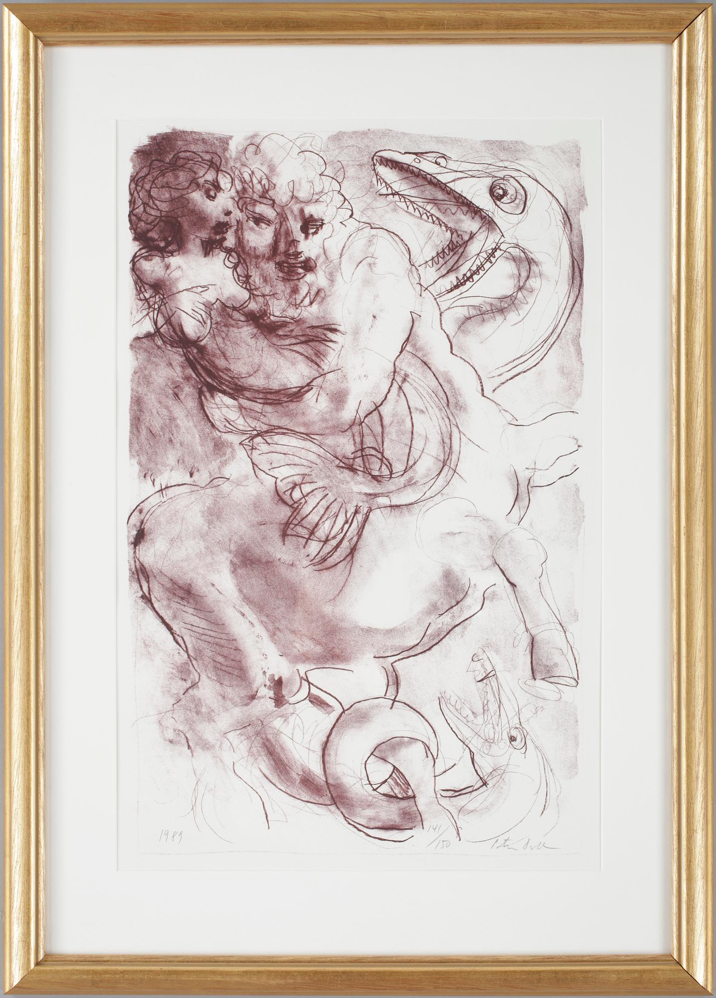 PETER DAHL, färglitografi, sign o numr. 141/150, dat 1989.