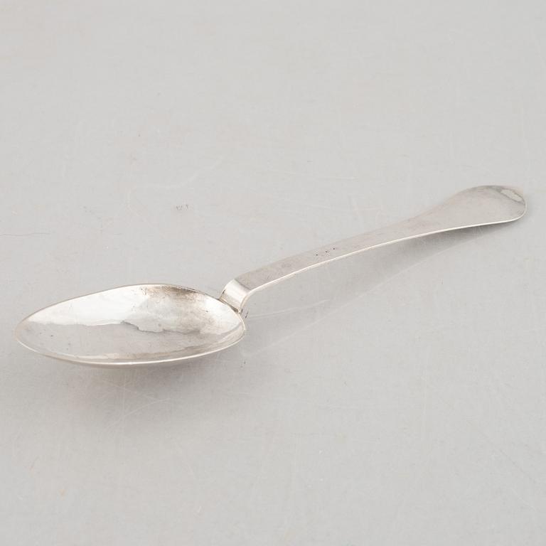 A Swedish Silver Rat-Tail Spoon, mark of Ferdinand Sehl d ä, Stockholm 1717.