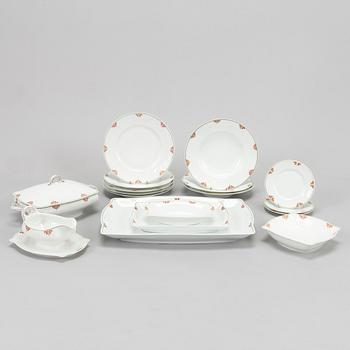 A 17-piece porcelain dinner ware for Porzellanfabrik Koenigszelt  Silesia Germany around 1920-1930s.