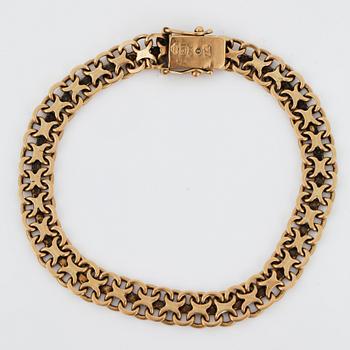 ARMBAND, guld 18k, SG, Stockholm 1959. Vikt ca 16 gram.