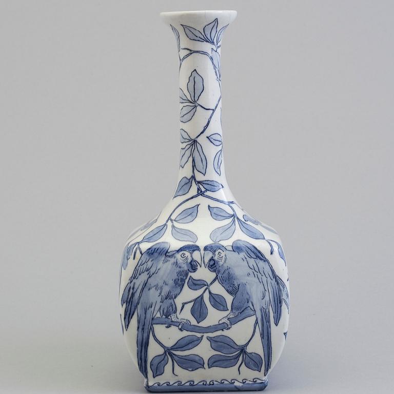 A creamware vase designed by Alf Wallander for Rörstrand.