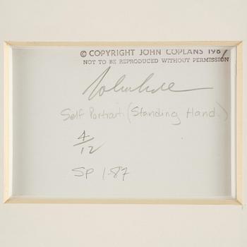 John Coplans, "Self Portrait (Standing Hand)", 1987.