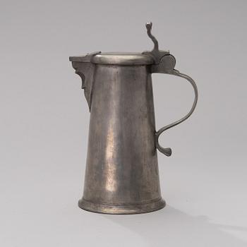 A FINNISH PEWTER TANKARD, Daniel Rising, Turku 1788.