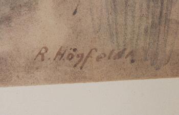 HÖGFELDT, ROBERT, blandteknik. Sign.