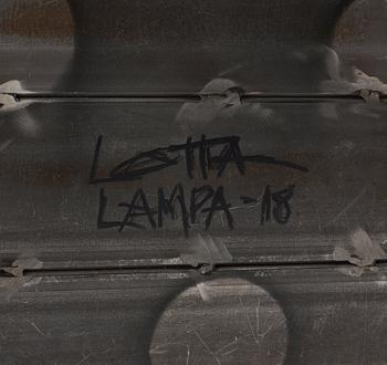 Lotta Lampa, "Tjabo Thunder light", golvlampa, unik, Studio Lotta Lampa 2018.