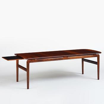 Peter Hvidt & Orla Mølgaard Nielsen, a palisander sofa table, France & Son, Denmark, 1950-60s.