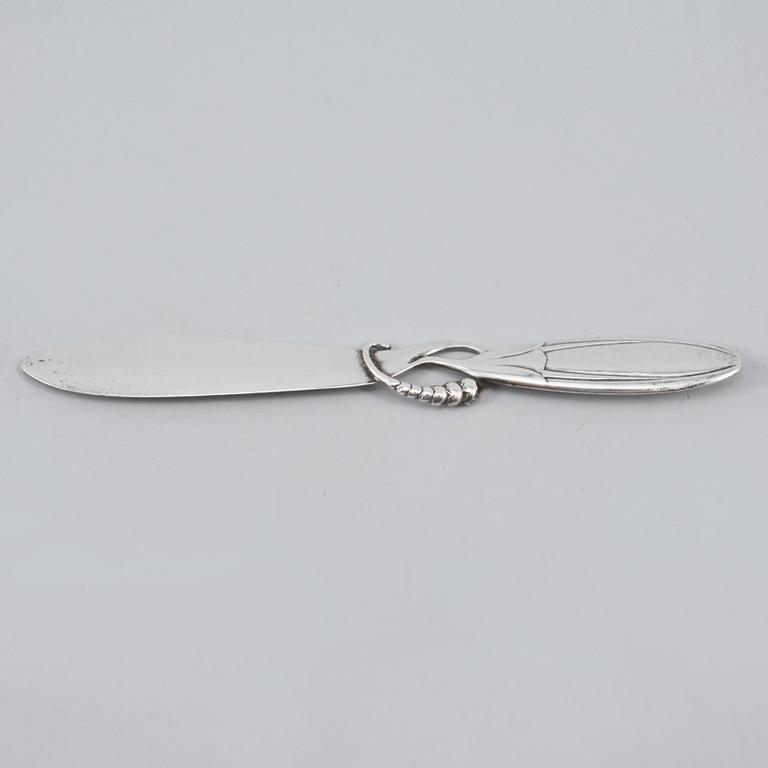 BREVKNIV, silver, Georg Jensen, Danmark, 1926, vikt 54 gram.