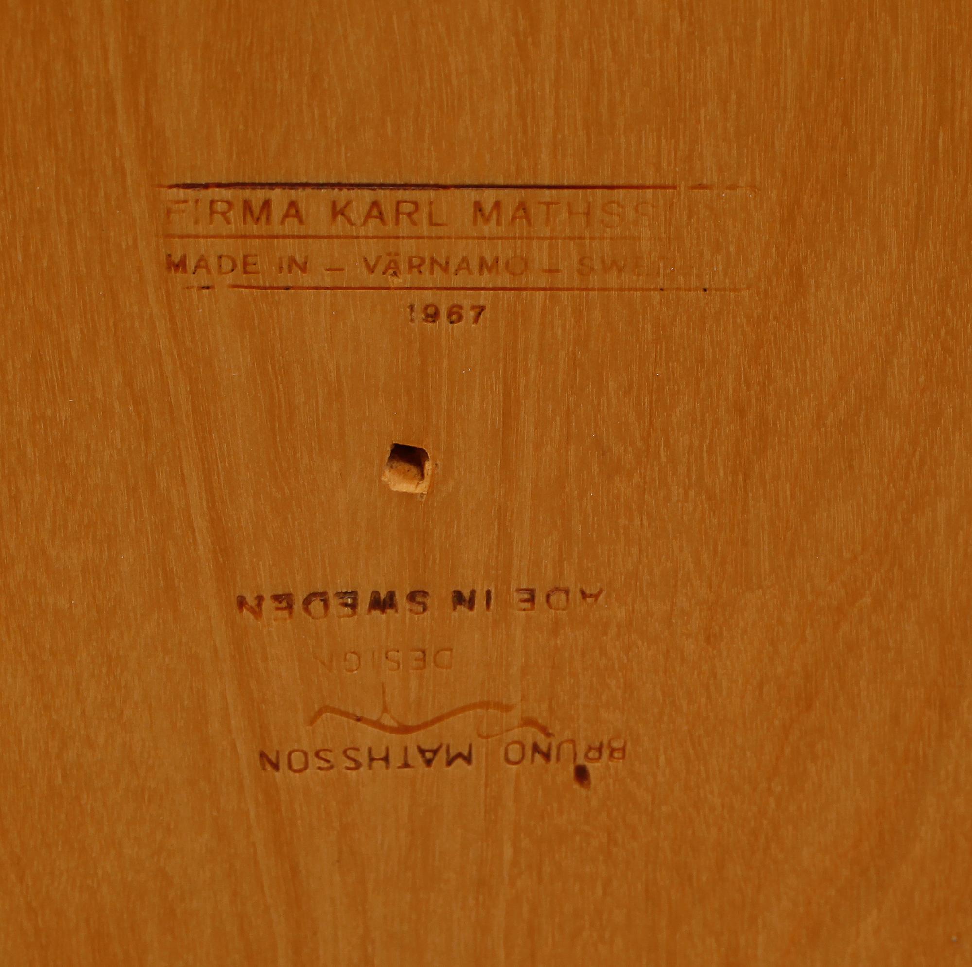 SOFFBORD, Bruno Mathsson, Firma Karl Mathsson, Värnamo, 1967.