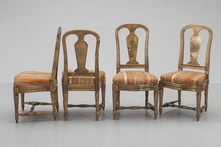 STOLAR, 10 st, gustaviansk stil. 1900-talets andra hälft.