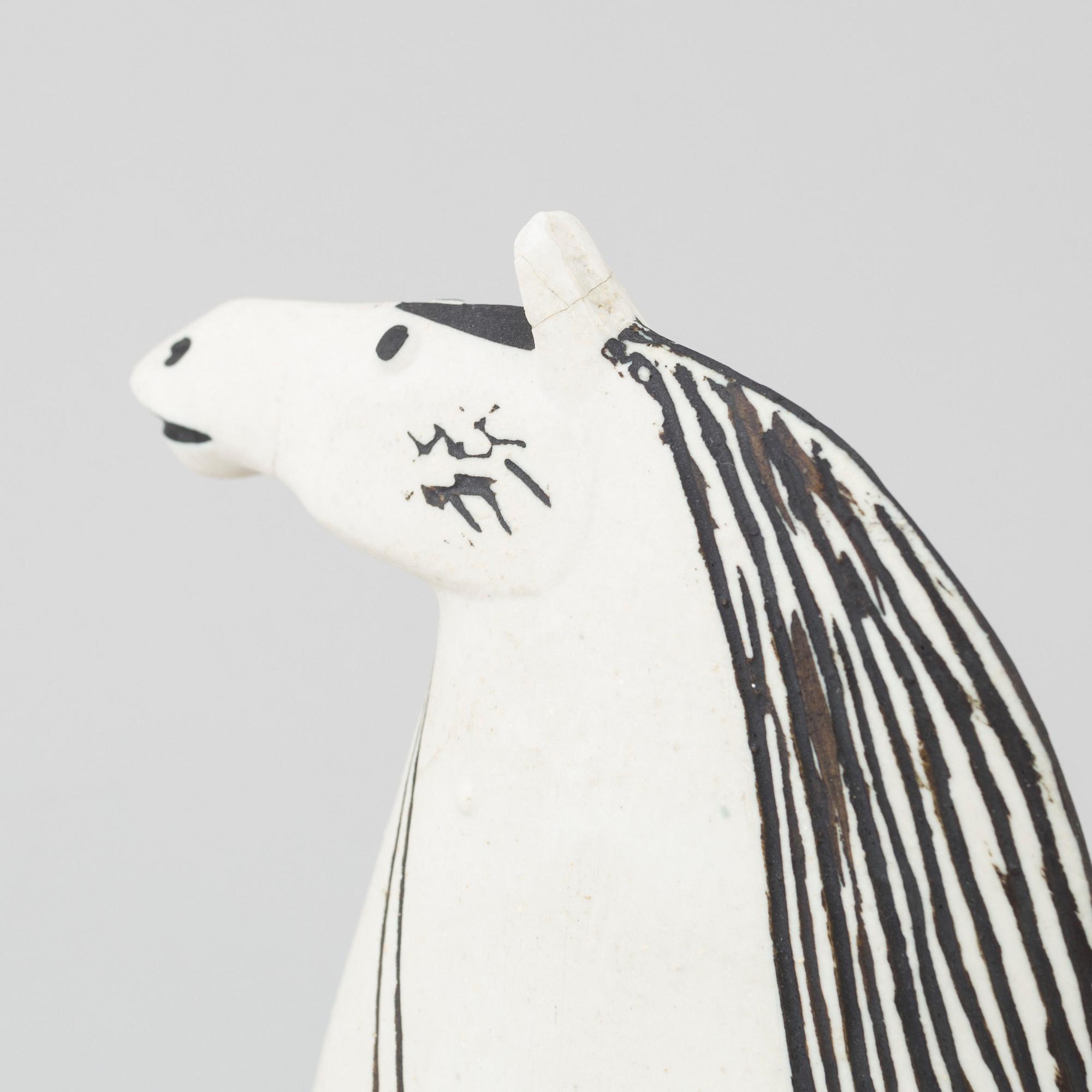 STIG LINDBERG, a "Springare" stoneware sculpture of a horse, Gustavsberg studio, Sweden 1952-72.