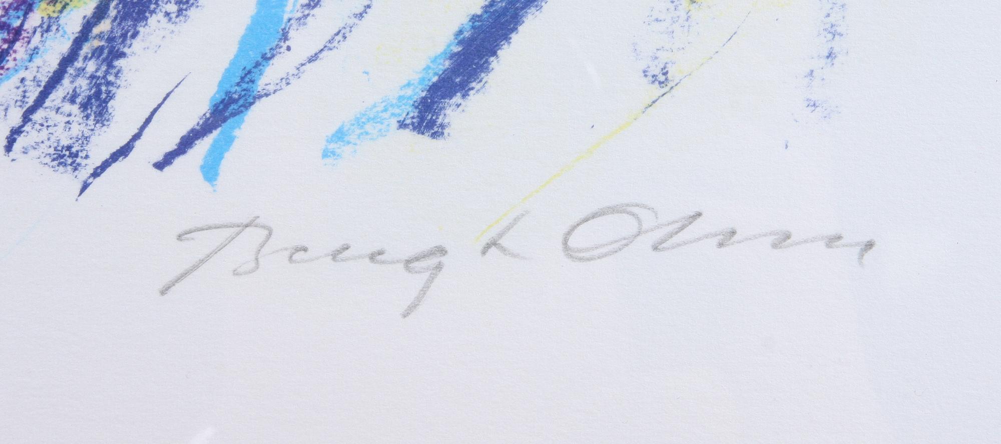 BENGT OLSSON, färglitografi, sign.