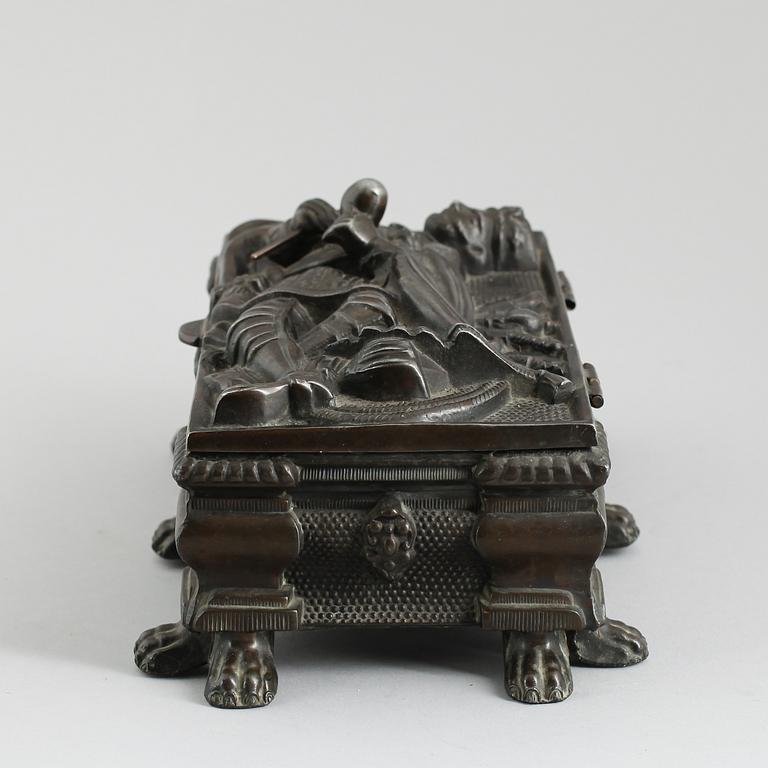SKRIN, bronserad metall, 1800-talets andra hälft.