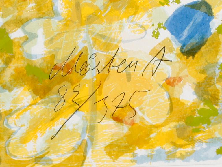 MÅRTEN ANDERSSON, färglitografi, signerad, numrerad 82/375.