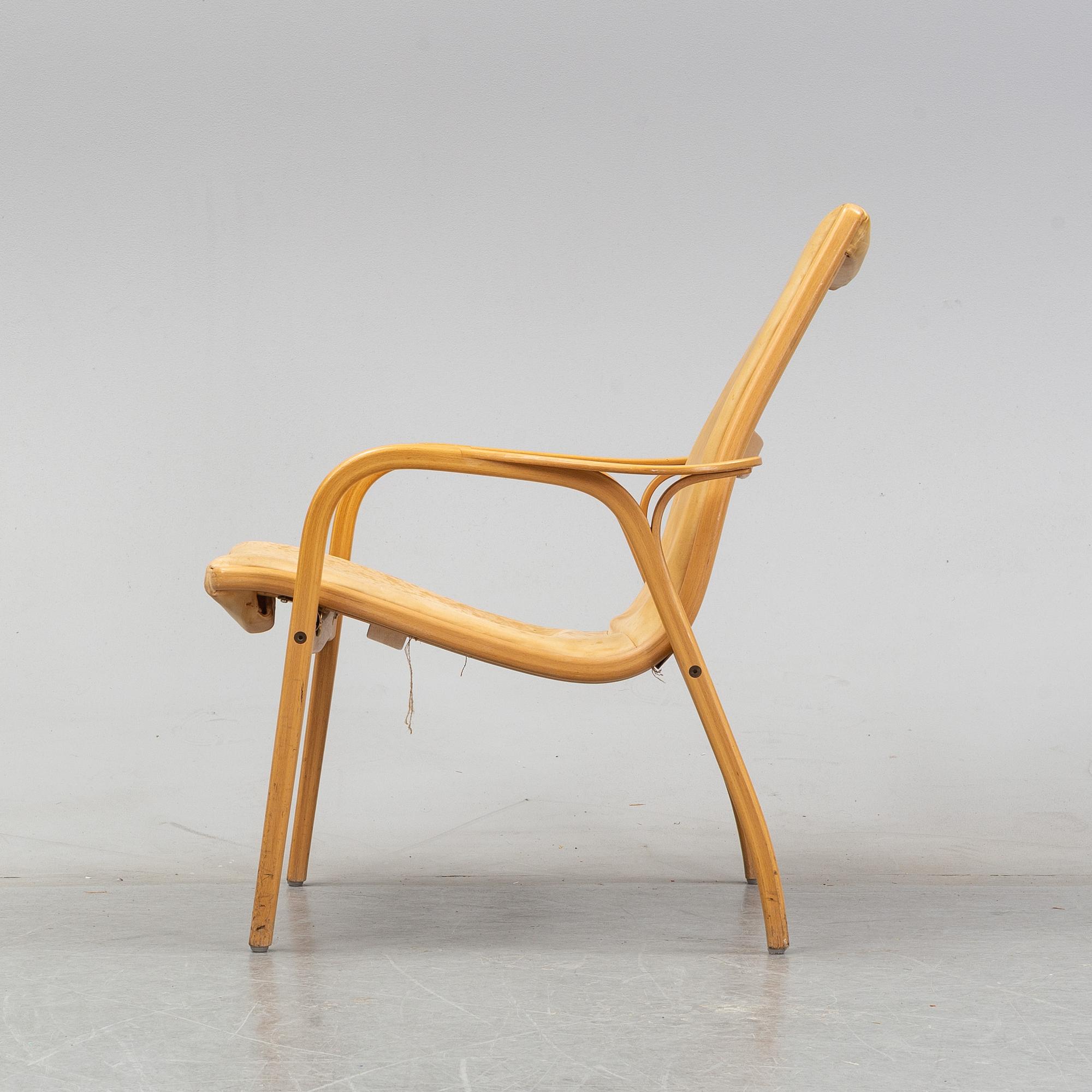 Yngve Ekström, fåtölj, "Laminett", Swedese, modern tillverkning.