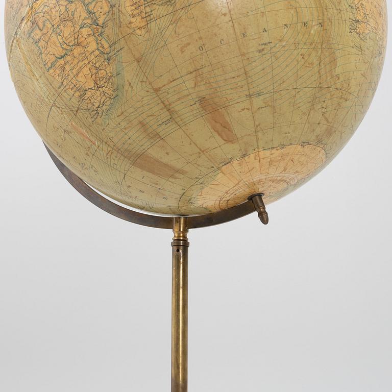 Globe on floor stand, Stockholm 1910.