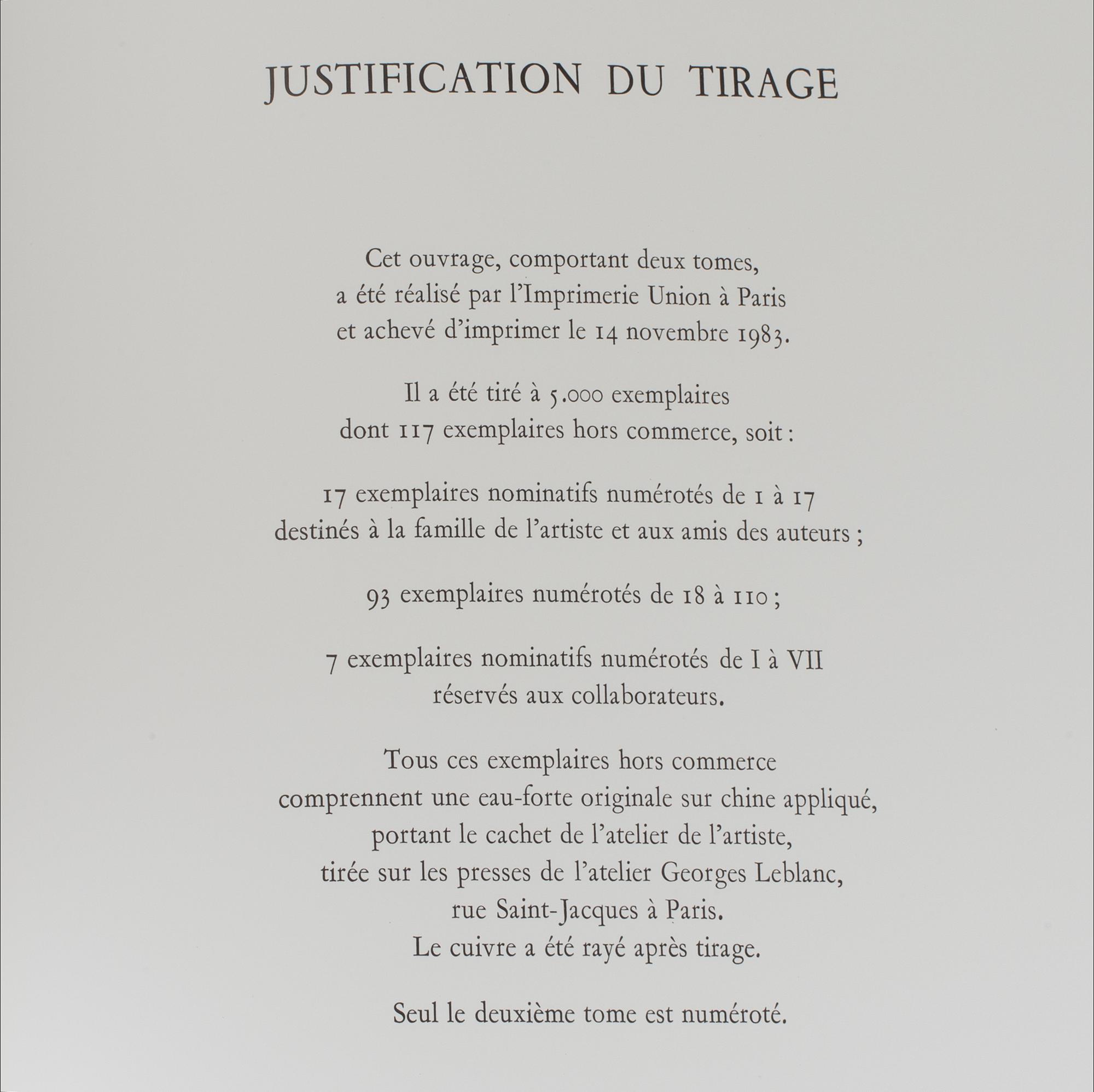 MARGUERITE DUTHUIT-MATISSE & CLAUDE DUTHUIT, "Henri Matisse. Catalogue raisonné de l'oeuvre gravé, Tome I + II".