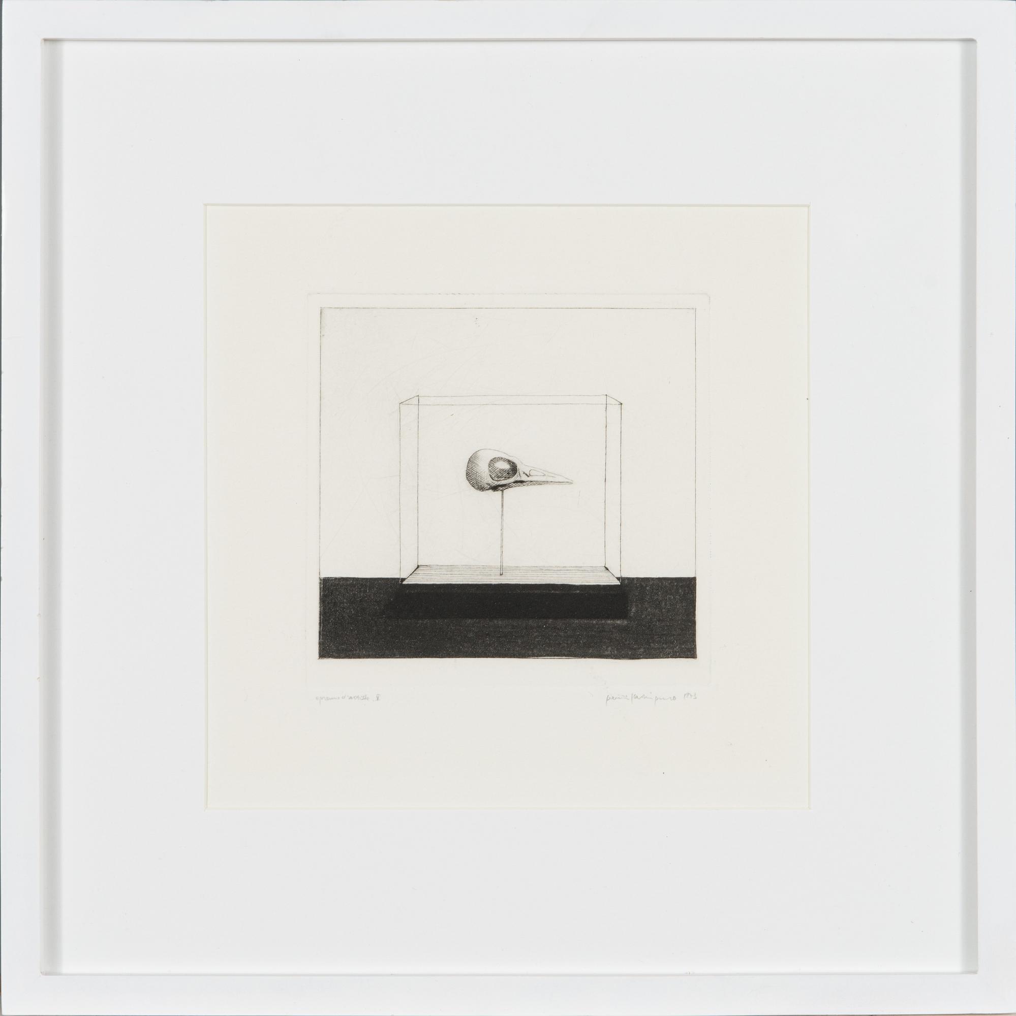 Pentti Kaskipuro, dry point etching, signed and dated 1973, marked epreuve d'artiste V.