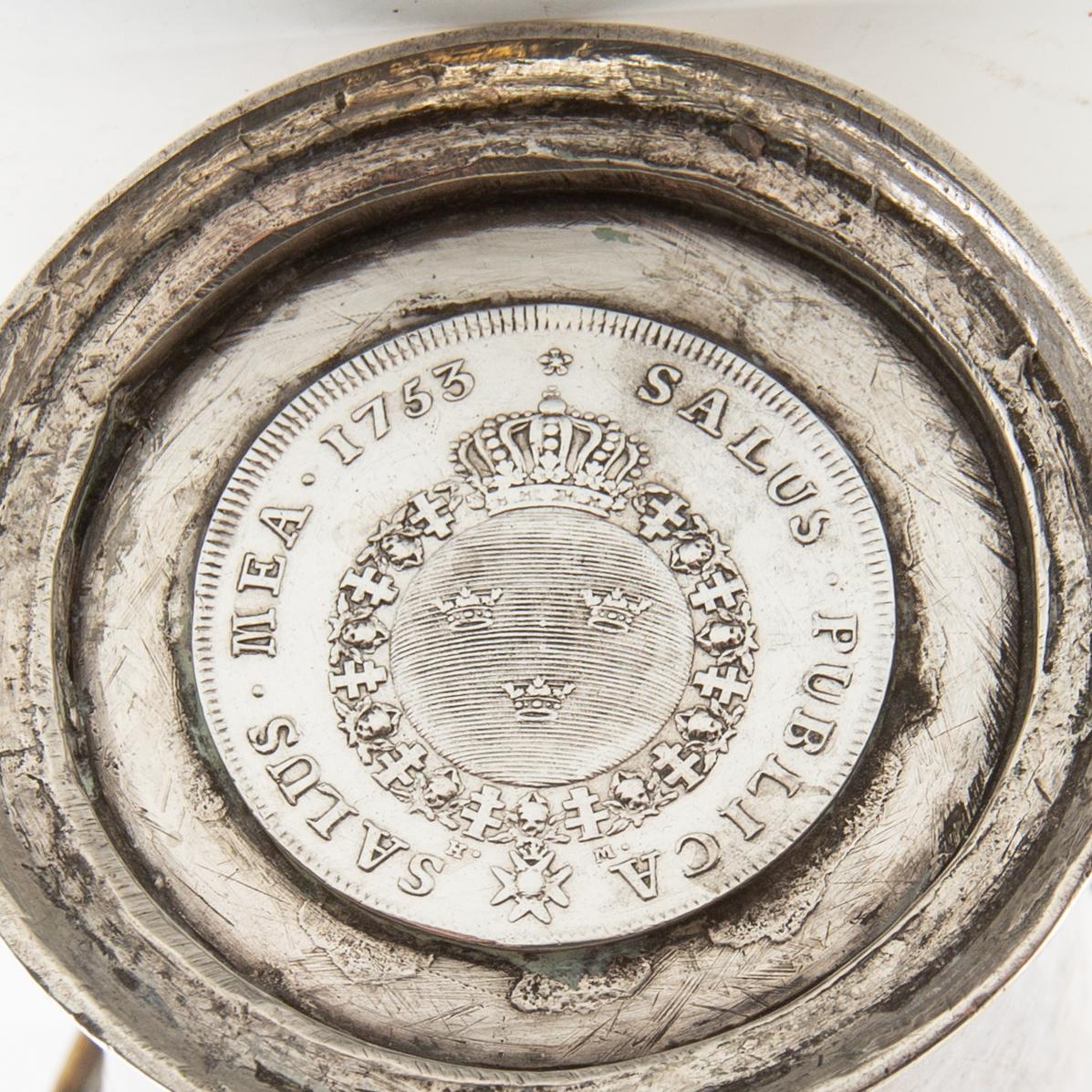 Cup probably by Anders Lundman Stockholm (active 1745-63) silver.