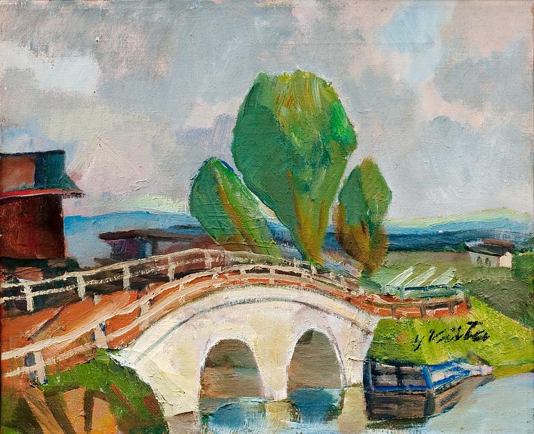 Yrjö Viita, LANDSCAPE WITH A BRIDGE.