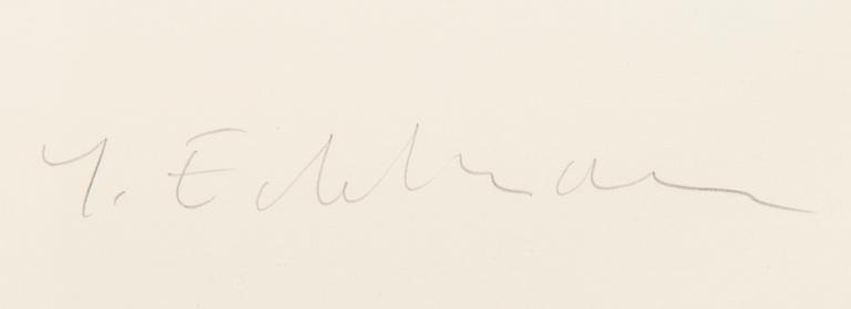 YRJÖ EDELMANN, litografia, signeerattu, numerootu 129/150.