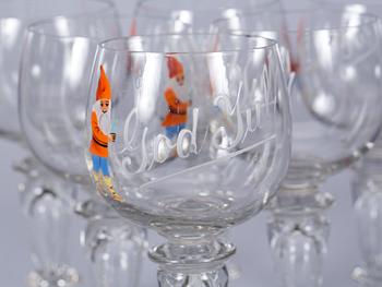 ÖLGLAS, 6 stycken.