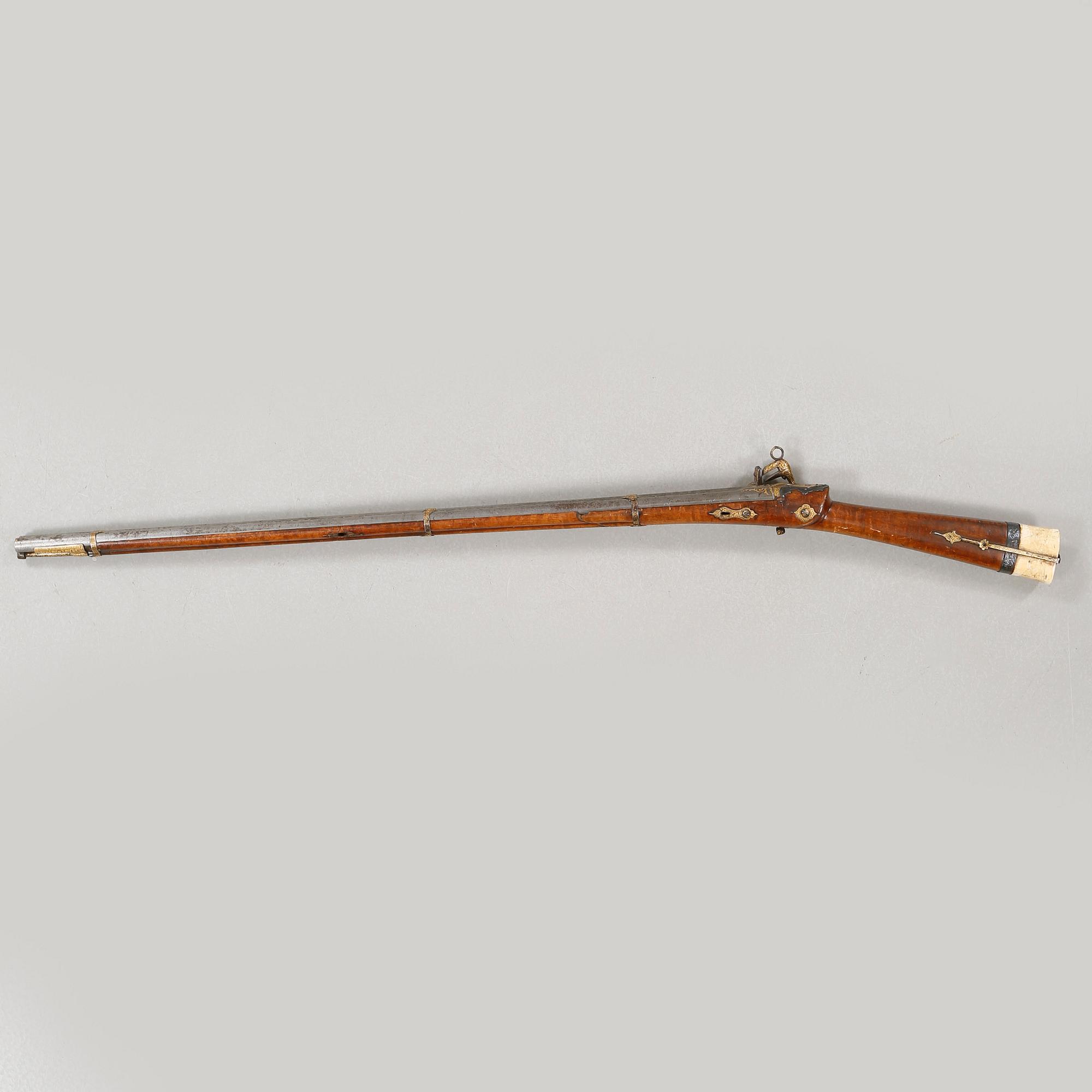 A miquelet lock rifle, probably Turkey, first half of/mid 19th century.