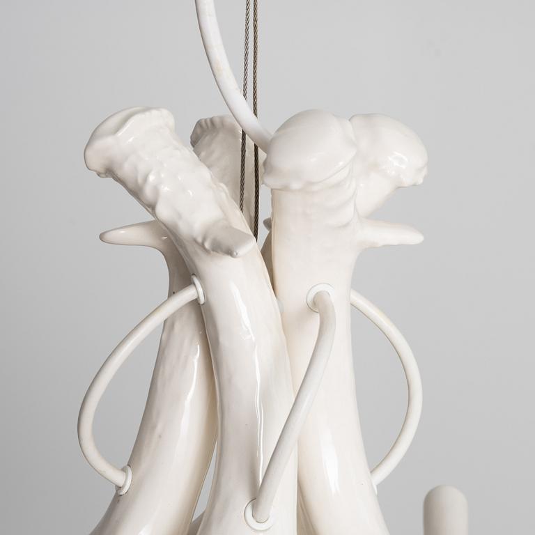 Jason Miller, a 'Superordinate Chandelier 12 Antlers,' ceiling lamp, Roll & Hill, USA.