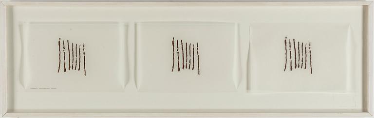 Anna Ling, akvarell och maskinskrift på papper, utfört 2003.