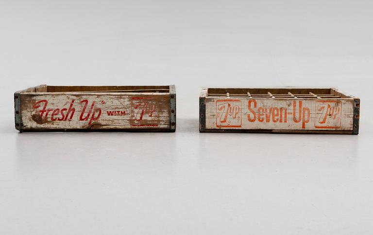 DRICKABACKAR, 2 st, Seven Up, 1900-talets mitt.