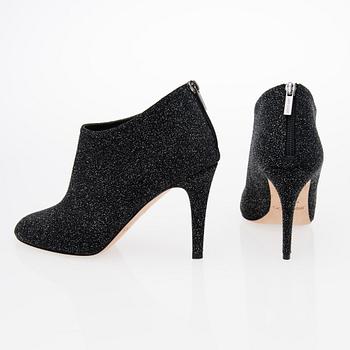 High Heel Glitter Ankle Boots, size 39.