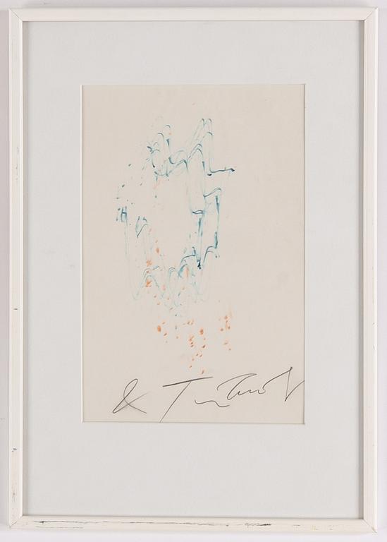 Jean Tinguely, drawing, signed.