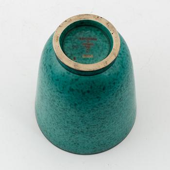 Wilhelm Kåge, an 'Argenta' vase and four dishes, stoneware, Gustavsberg, Sweden.