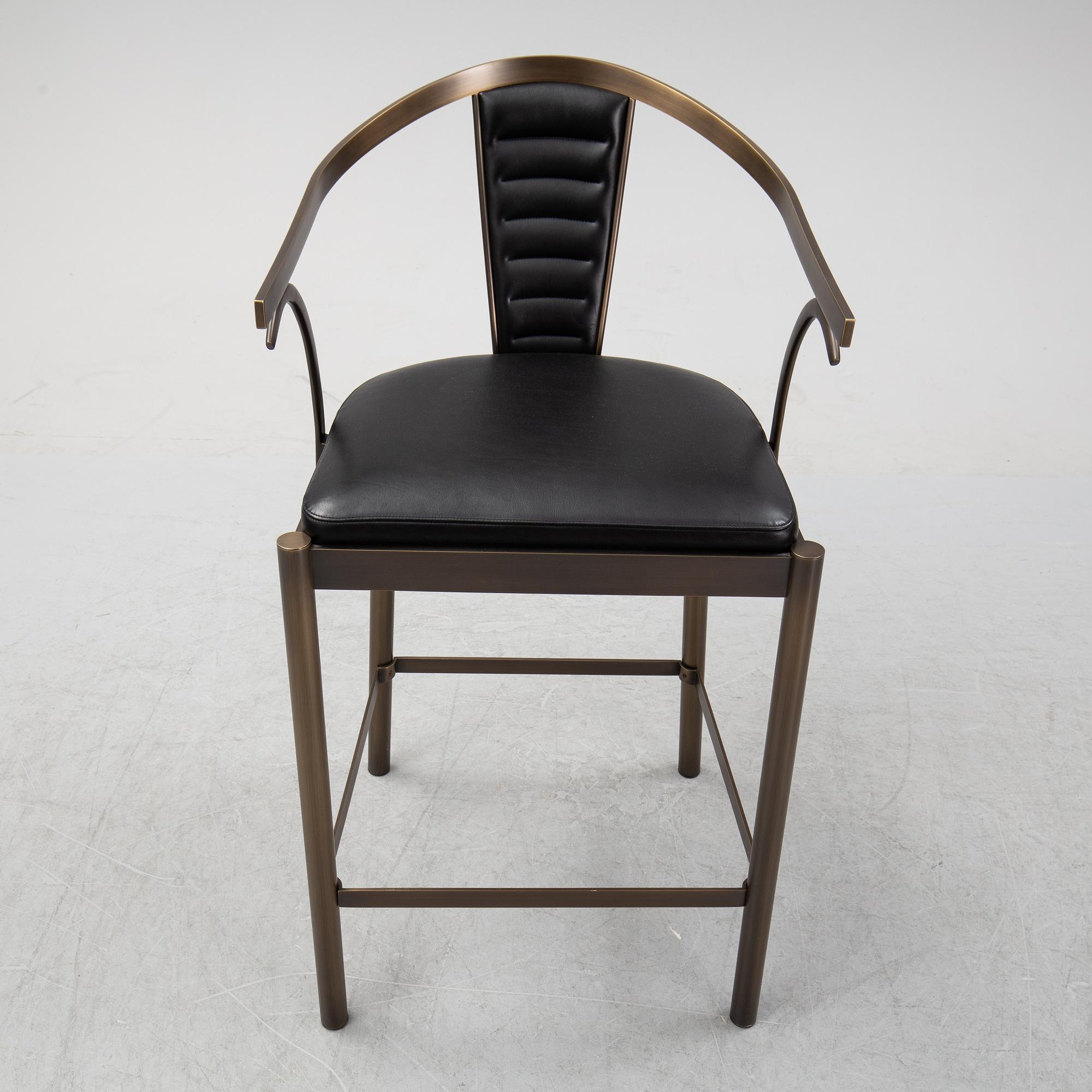 A set of six bar stools/chairs, Promemoria Furniture, Italy, 21 st century.