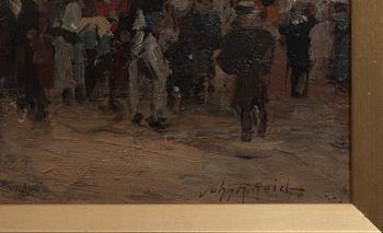 JOHN ROBERTSON REID, olja på pannå, signerad.